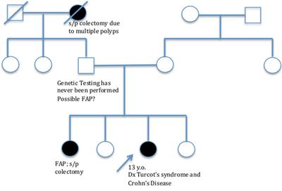 A Challenging Treatment Decision for a Rare Association: Case Report of Familial Turcot Syndrome With Fistulizing Crohn’s Disease